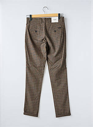 Pantalon chino elasticitate mărime normală maro JACK & JONES bărbat