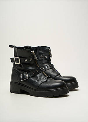Botine/ghete material neted toc plat până la 3 cm negru SAN MARINA femeie
