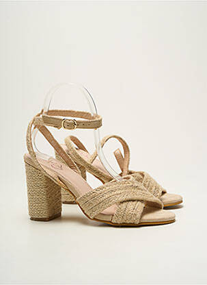 Sandale/Pantofi decupați bej SANS MARQUE femeie