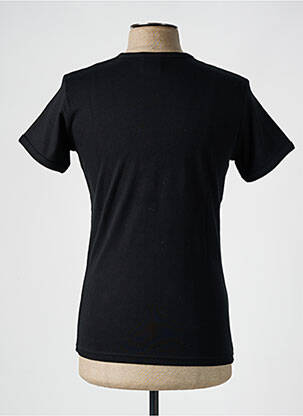 Tricou elasticitate mâneci scurte negru LOGOSHIRT bărbat