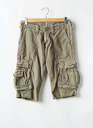 Bermudă țesătură poplin mărime normală verde LE TEMPS DES CERISES femme