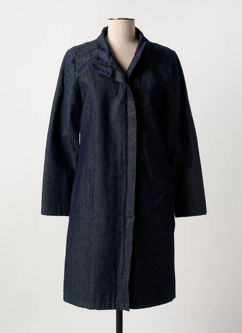 Palton lung albastru BEYOUK femeie