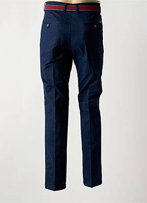 Pantalon slim închidere cu fermoar sub clapetă cu nasturi albastru LCDN bărbat