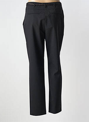 Pantalon chino închidere cu fermoar sub clapetă cu nasturi mărime normală negru O.K.S femeie