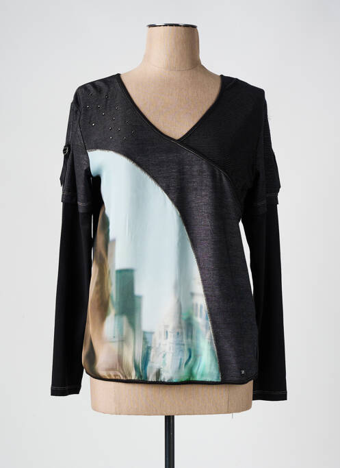 Tricou negru FRED SABATIER femeie