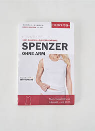Top/caraco țesătură jersey alb CON-TA femme