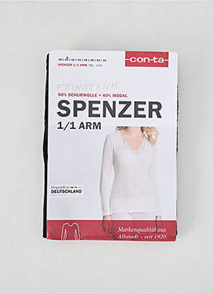 Top/caraco țesătură jersey negru CON-TA femeie