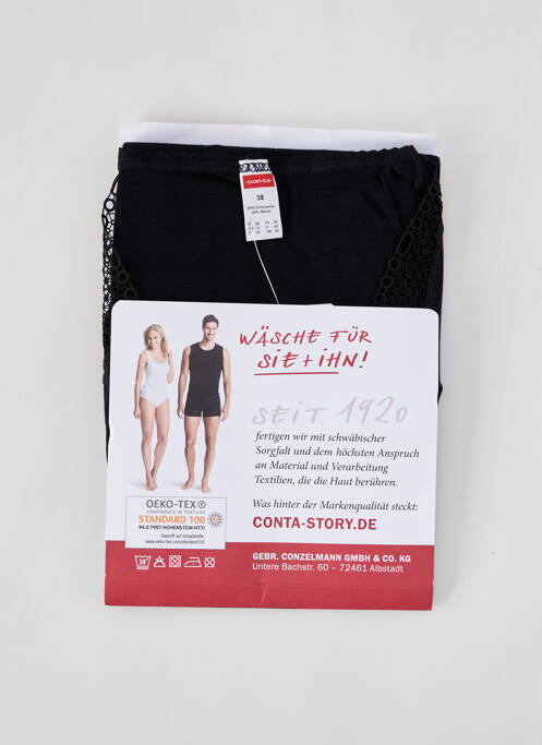 Top/Caraco negru CON-TA femeie