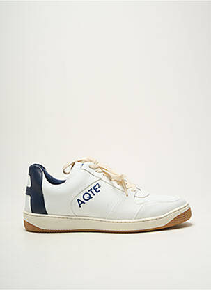 Adidași material neted vârf rotund albastru AQTE2 bărbat
