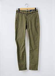 Pantalon chino elasticitate mărime normală verde SERGE BLANCO homme