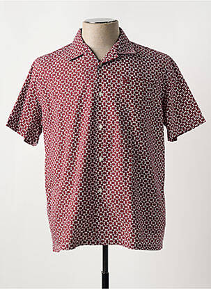 Cămașă cu mâneci scurte roșu SERGE BLANCO bărbat