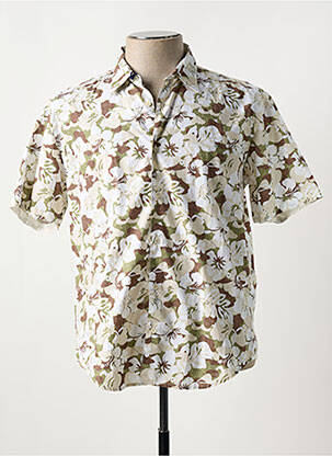 Cămașă cu mâneci scurte bej SERGE BLANCO bărbat