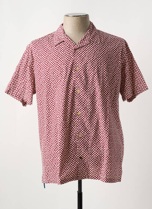 Cămașă cu mâneci scurte roșu SERGE BLANCO bărbat