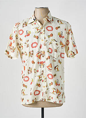 Cămașă cu mâneci scurte bej SERGE BLANCO bărbat