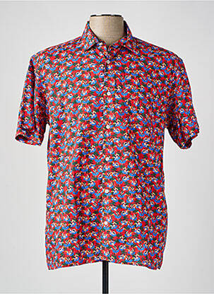 Cămașă cu mâneci scurte roșu SERGE BLANCO bărbat