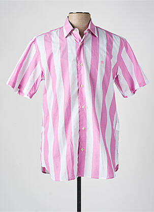 Cămașă cu mâneci scurte roz SERGE BLANCO bărbat