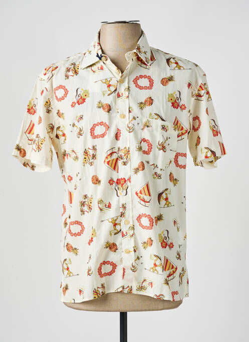 Cămașă cu mâneci scurte bej SERGE BLANCO bărbat