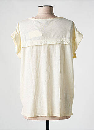 Tricou croială dreaptă mâneci scurte bej SCOTCH & SODA femeie