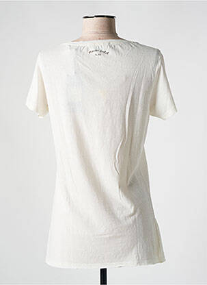 Tricou imprimeu fantezie mâneci scurte bej MAISON SCOTCH femeie