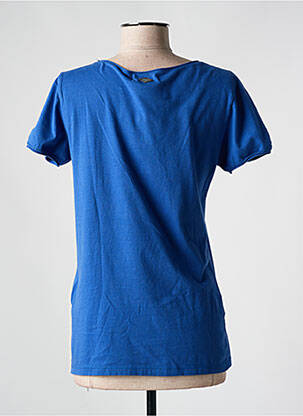 Tricou elasticitate mâneci scurte albastru LE TEMPS DES CERISES femeie