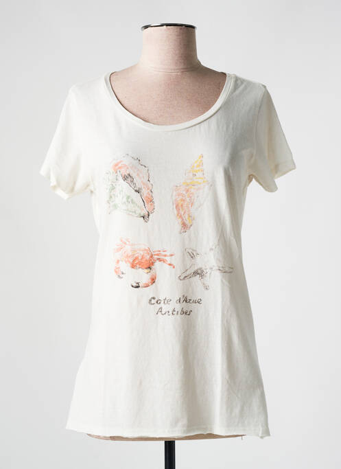 Tricou bej MAISON SCOTCH femeie