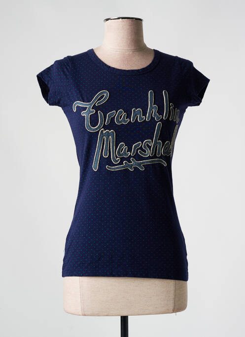 Tricou albastru FRANKLIN MARSHALL femeie