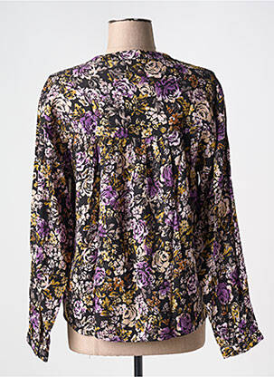 Bluză țesătură poplin mâneci lungi violet CREAM femeie