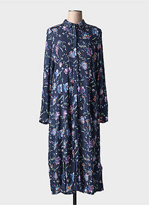 Rochie lungă mâneci lungi mâneci lungi albastru CECIL femeie
