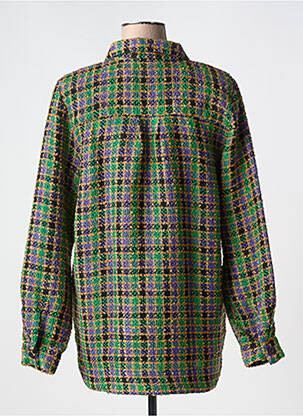 Jachete casual croială dreaptă verde GEISHA femeie