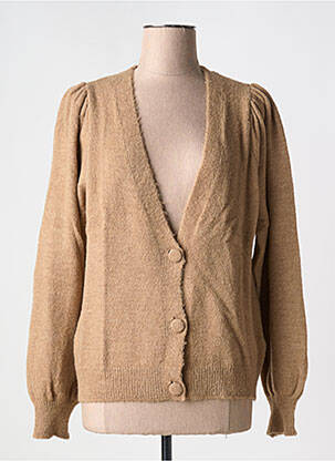 Vestă cu mâneci lungi maro GEISHA femeie