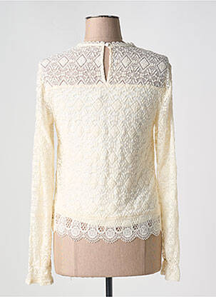Tricou mâneci lungi mâneci lungi bej CREAM femeie