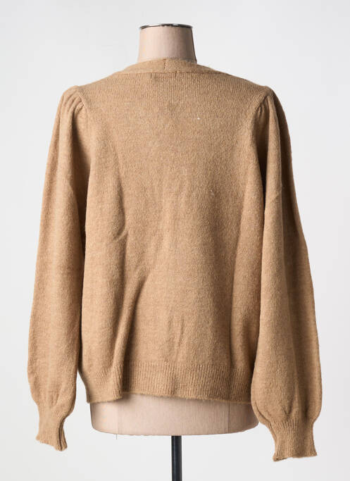 Vestă cu mâneci lungi maro GEISHA femeie