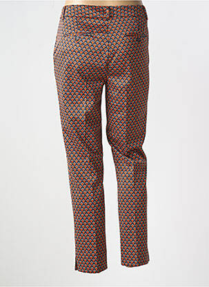 Pantalon slim țesătură poplin mărime normală portocalie ESQUALO femeie