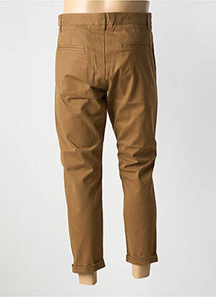 Pantalon chino țesătură poplin mărime normală maro IMPERIAL bărbat