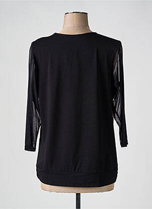 Tricou mâneci 3/4 mâneci 3/4 negru FRANK WALDER femeie