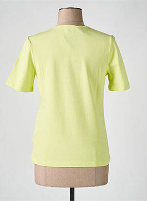 Tricou serigrafie cu strasuri mâneci scurte verde BARBARA LEBEK femeie