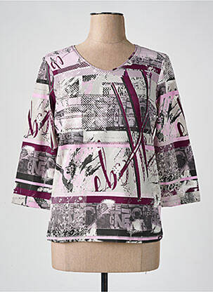Tricou mâneci 3/4 mâneci 3/4 violet BARBARA LEBEK femeie