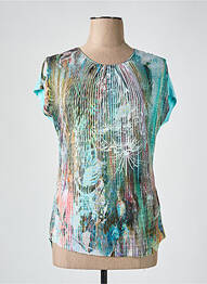 Tricou imprimeu fantezie mâneci scurte albastru BARBARA LEBEK femme