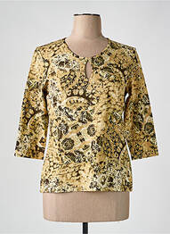 Tricou mâneci 3/4 mâneci 3/4 bej FRANK WALDER femme