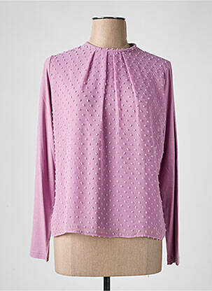 Top elasticitate mâneci lungi violet FRANK WALDER femeie