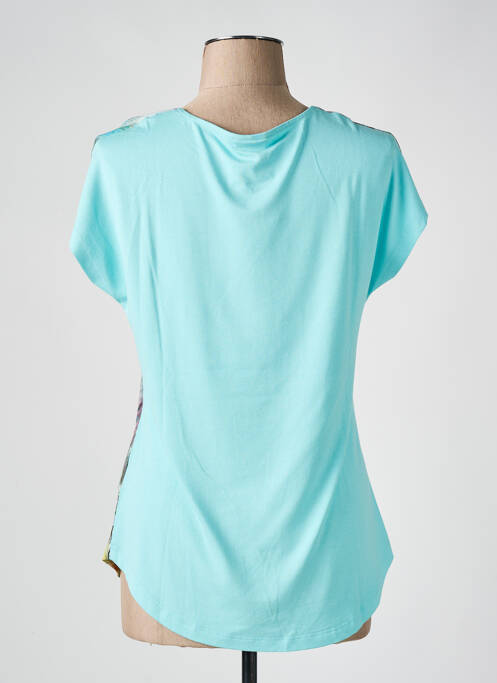 Tricou imprimeu fantezie mâneci scurte albastru BARBARA LEBEK femme