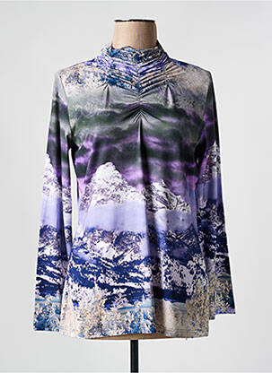 Pulover cu guler înalt violet FRANK WALDER femeie