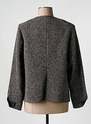 Jachete casual guler rotund gri LISA CHESNAY femeie
