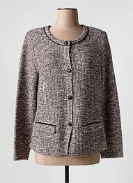 Jachete casual guler rotund violet LUCIA femme