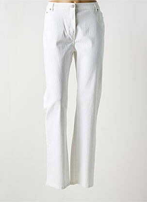 Blugi cu croială slim alb KARTING femeie