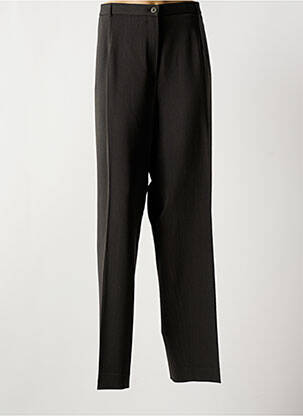 Pantalon drept talie cu cleme talie înaltă verde BRUNO SAINT HILAIRE femeie