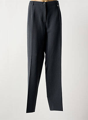 Pantalon drept talie cu cleme talie înaltă gri BRUNO SAINT HILAIRE femeie