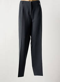 Pantalon drept talie cu cleme talie înaltă gri BRUNO SAINT HILAIRE femme