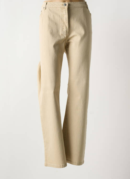 Blugi cu croială slim bej KARTING femeie