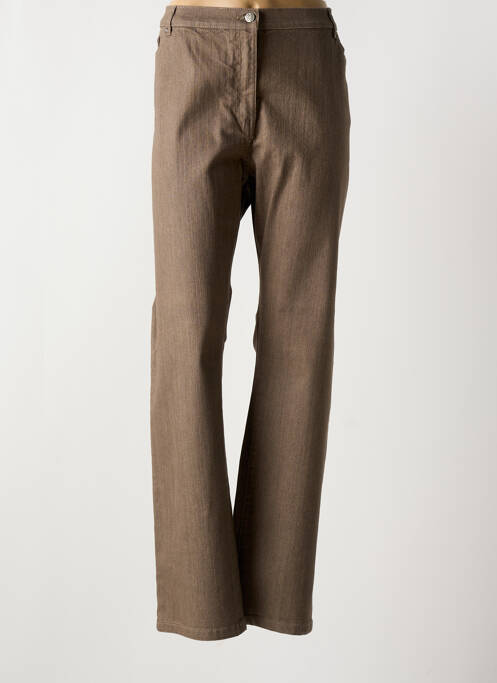 Blugi cu croială slim maro KARTING femeie